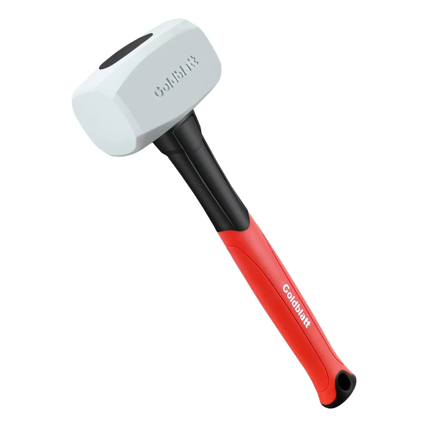 Goldblatt Rubber Mallet 16 oz. Low Recoil Rubber Hammer Double-Faced Soft Mallet