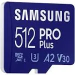 Samsung 512GB PRO Plus UHS-I microSDXC Memory Card with Card Reader