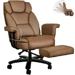 GYI Big and Tall Office Chair 400LBS with Wide Seat and Arms, 160° Reclinin