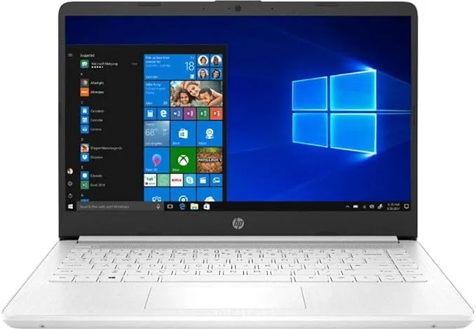 HP Laptop Intel Celeron N4020 4GB DDR4 SDRAM 64GB eMMC 14 inch HD LED Display Microsoft 365 1 Year Subscription (White)