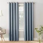 Sun Zero Madison Room-Darkening Grommet Curtain Panel, 54 inchx95 inch, Vintage Blue, Size: 54 x 95