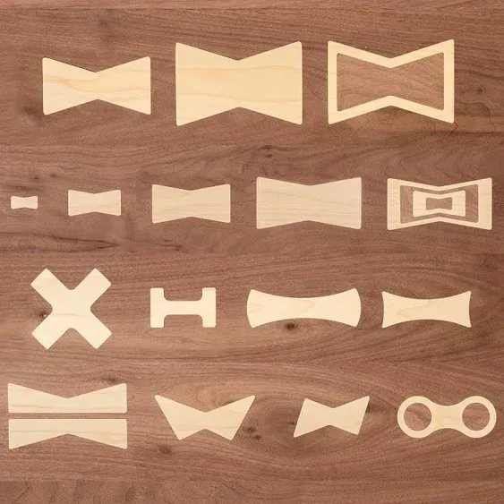 Rockler Nested Bow Tie Inlay Template Set