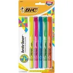 BIC Bulk Buy Brite Liner Highlighters 5/Pkg Fluorescent Colors BLP51W (3-Pack)