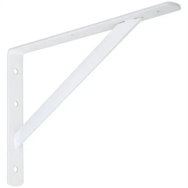 National N301-630 12 in. Super Strength Shelf Bracket White