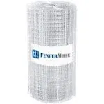 Fencer Wire 16 Gauge Galvanized Welded Wire Fence 4 inch x 4 inch Big Mesh Opening for Vegetables