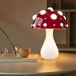 Cute Mushroom Lamp 3 Color Lighting Mushroom Night Light Mushroom Table Lamp ...