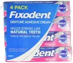 Fixodent Denture Adhesive Cream, Original - 2.4 oz tube