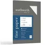 Southworth Business Paper, White, 25% Cotton Linen - 100 count