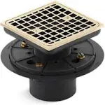 KOHLER K-9136-AF Clearflo Square Design Tile-In Shower Drain In Vibrant French Gold