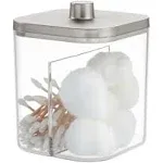 iDesign The Ilyse Collection Canister – Clear & Brushed Nickel