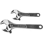 Crescent 2 PC Wide Jaw Adjustable Wrench Set 6in & 10in - ATWJ2610VS