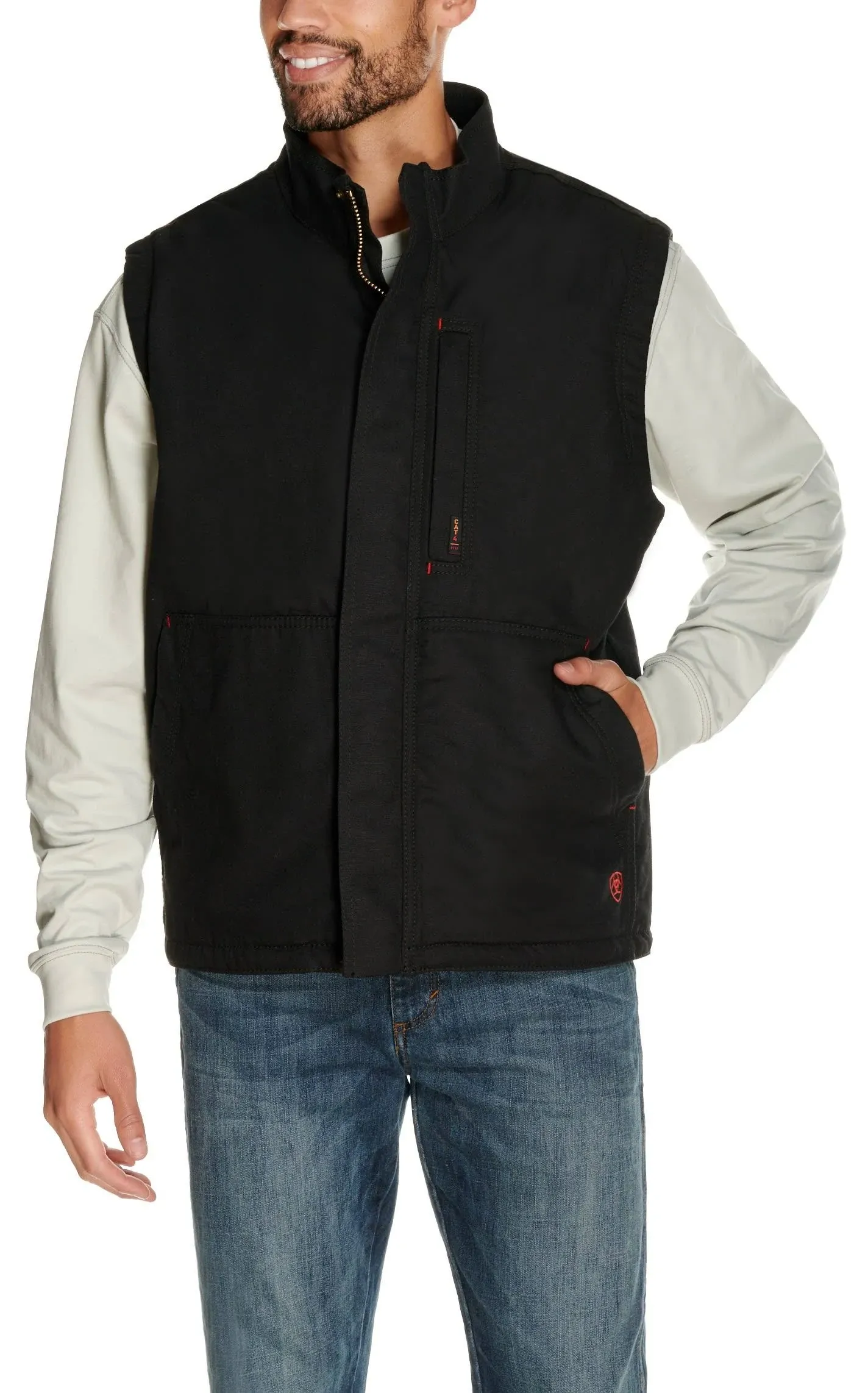 Ariat Men's FR Workhorse Black Insulated Vest 10024030