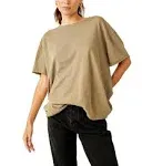 Free People Nina Tee - Olive Stone L