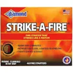 Diamond Strike-A-Fire Fire Starters, 48 Ct, Strikes like a Match