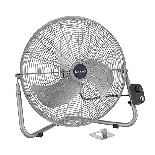 Lasko 20? High Velocity QuickMount, Easily Converts from A Floor Wall Fan, Silver 2265QM