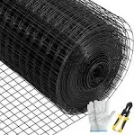 Hardware Cloth 48 in. x 50 ft. Galvanized Steel Vinyl Coated 16 Gauge Chicken Wire for Garden Fencing