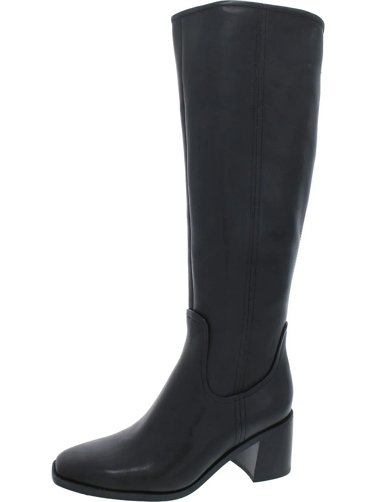 27 Edit Edda Womens Leather Knee-High Boots - Black - US 6