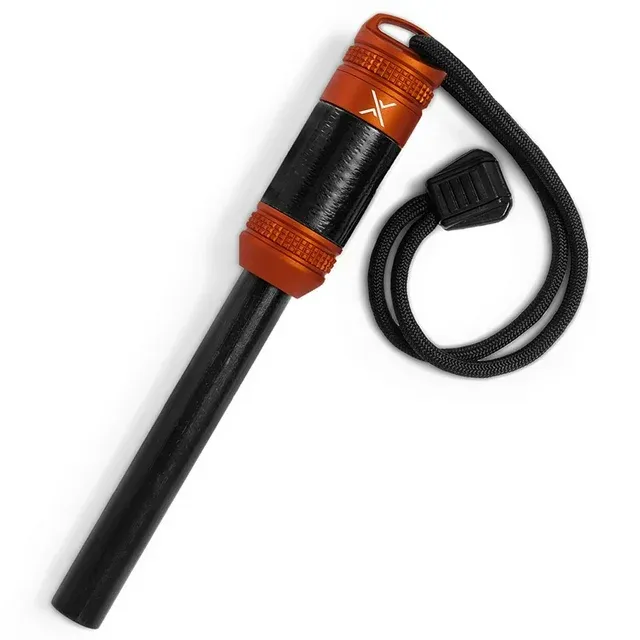 Exotac fireROD XL Fire Starter with Repair Tape - Orange