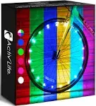 Activ Life 1-Tire Pack LED Bike Wheel Lights Waterproof Color Chng w/ Batteries