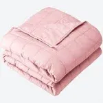 7 lb 40" x 60" Weighted Blanket Cotton Light Pink by Bare Home