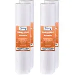 ISPRING 5 micron 10 in. x 2.5 in. Universal Sediment Filter Cartridges 15000 Gal. Multi-layer (4-Pack) FP15X4