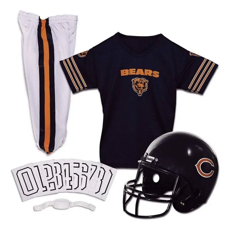 Franklin Sports Chicago Bears Deluxe Football Uniform Set