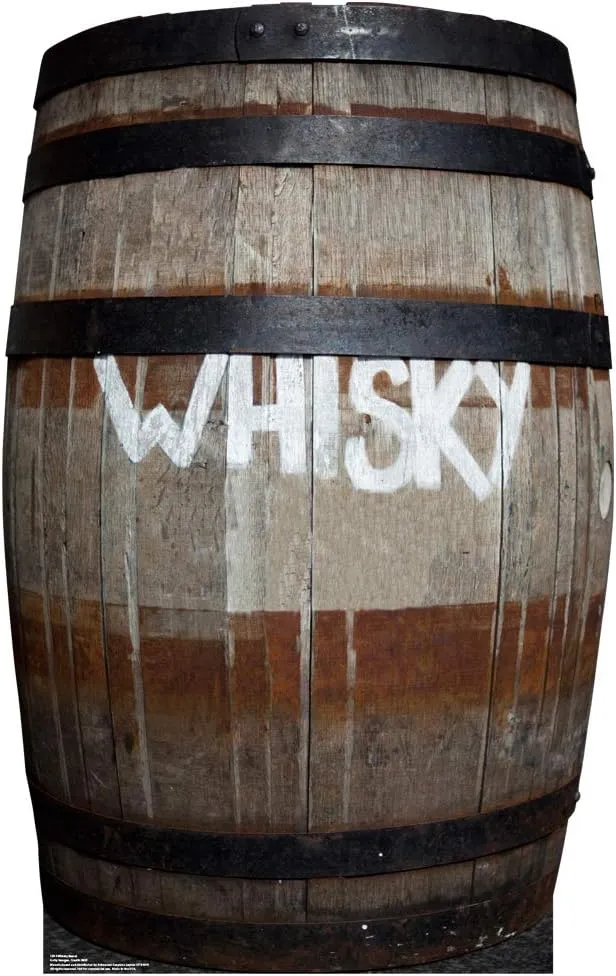 WHISKEY BARREL Life-Size Cardboard Cutout Standup Standee Poster