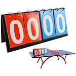 4-Digital Portable Table Top Scoreboard Flipper Multi Sports Score Flip Score...