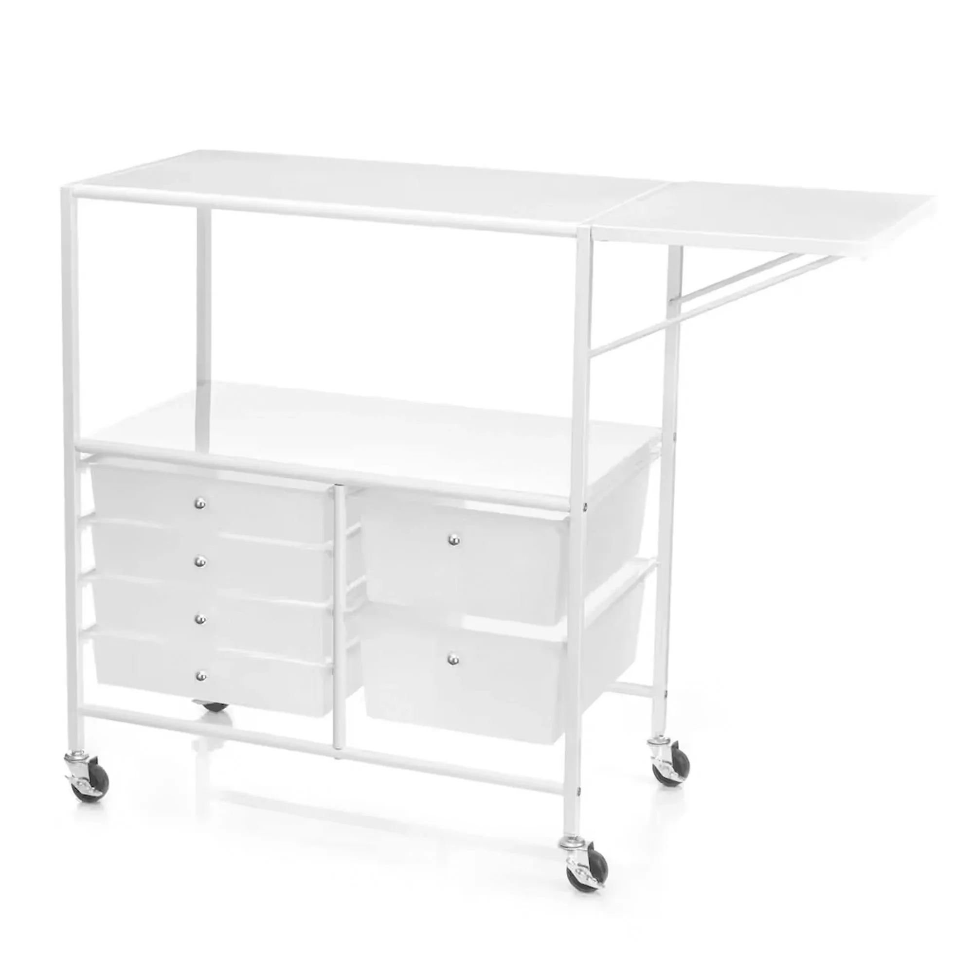 Simply Tidy Essex Rolling Cart, White