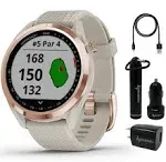 Wearable4U - Garmin Approach S12 Premium GPS Golf Watch, Granite Blue and All-in-One Golf Tools Bundle