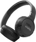 JBL Bags JBL Tune 660NC Wireless On-Ear Headphones (Black) with Active Noise Cancellation, Audio Cable, Charging Cable, Wall Adapter and Cloth