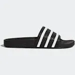 Adidas Adilette Men's Slide Sandal 078901, Size 4 M, Black White