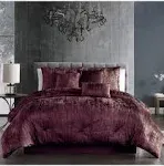 Riverbrook Home Turin Comforter Set, King, Plum, 7-Piece Set