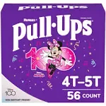 Pull-Ups Girls' Potty Training Pants Training Underwear Size 6, 4T-5T, 56 Ct