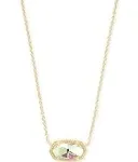 Kendra Scott Elisa Gold Pendant Necklace - Dichroic Glass