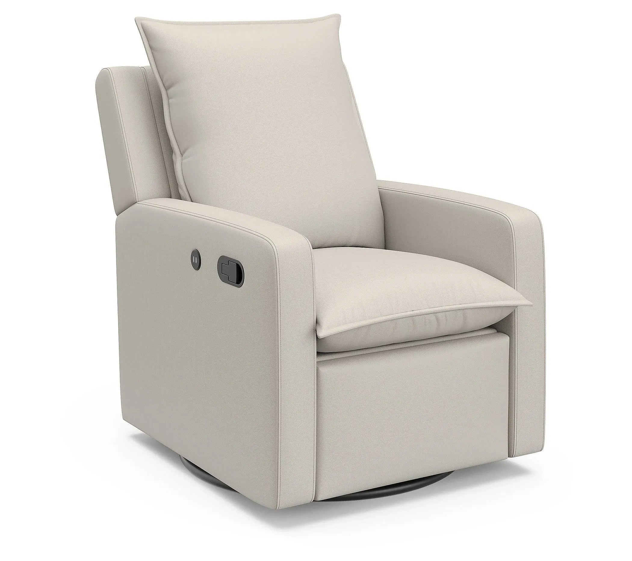 Storkcraft Timeless Side Lever Reclining Glider with USB Charging Port - Ivory