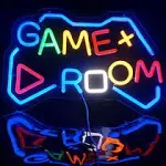 Game Room Neon Sign Wall Decor Gaming Room Decor Boys Men Cave Colorful LED Sign