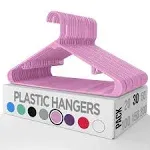 Utopia Home Plastic Hangers 20 Pack - Skirt Hangers  Assorted Colors , Sizes 