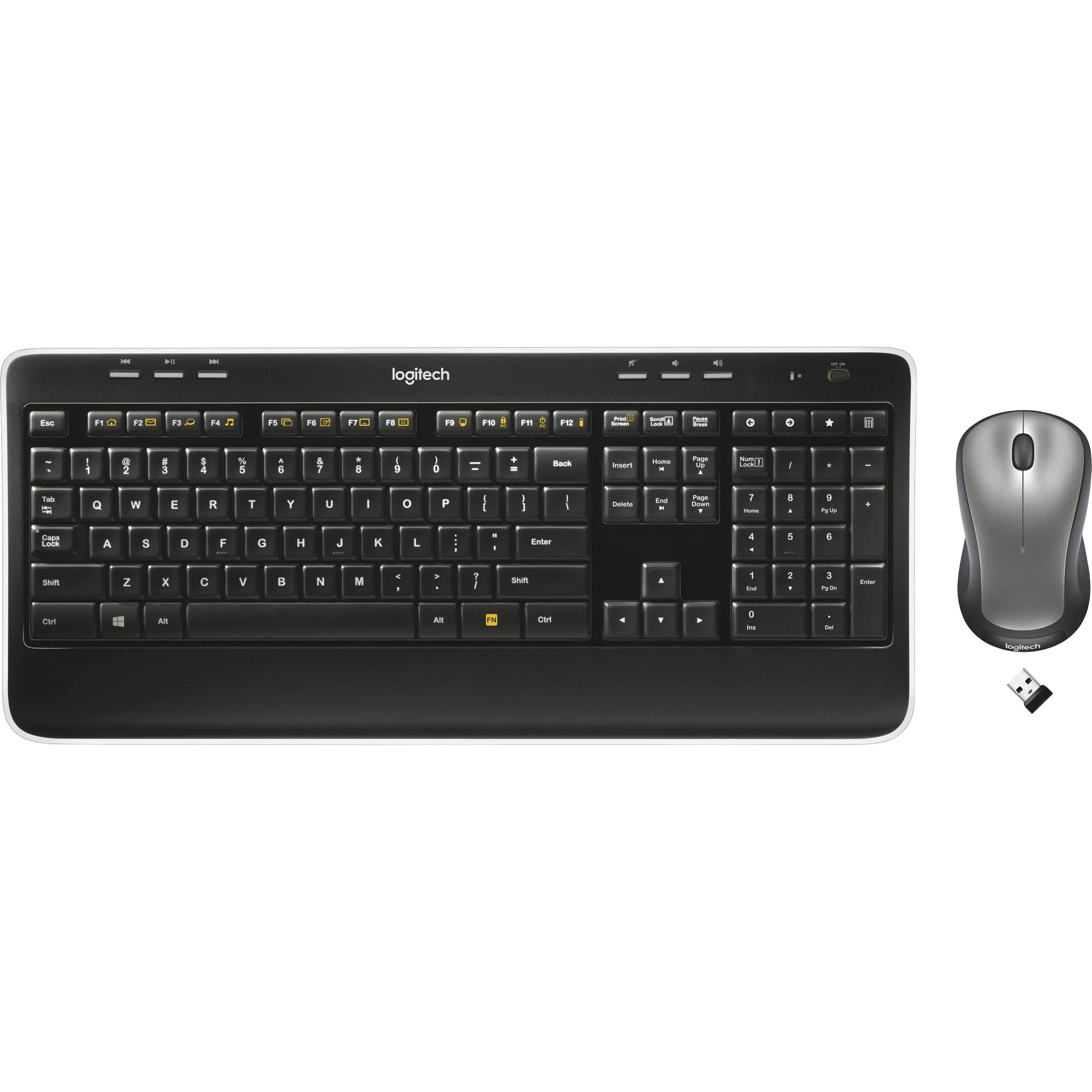 New Logitech Wireless Desktop MK520 Keyboard &amp; Mouse Combo PC