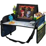 Lusso Gear Kids Travel Activity Tray for Car, Airplane or Booster Seat - Blue