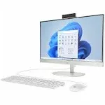 HP 23.8" Touchscreen All-in-One Desktop AMD Ryzen 3 7320u, 8GB Ram, 1TB Ssd, FHD (1920 x 1080), Windows 11 Home + White Wired Keyboard + Mouse