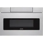 Sharp SMD2470AH 24" Microwave Drawer with 1.2 cu. ft. Capacity in Black Stainless Steel