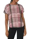 Anne Klein Print Blouse in Rose Stone Multi