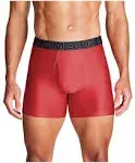 Men's Performance Tech 6" 3-Pack Boxerjock - Red, Lg, Under Armour