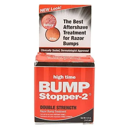 6 Pack - High Time Bump Stopper-2 Double Strength Razor Bump Treatment, 0.5 oz