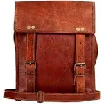 Leather Crossbody Bag Messenger Satchel Tablet Bag Genuine Leather Messenger ...