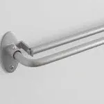 Eclipse Clinton 5/8" Blackout Double Wrap Sliding Window Curtain Rod 48-86" Brushed Nickel