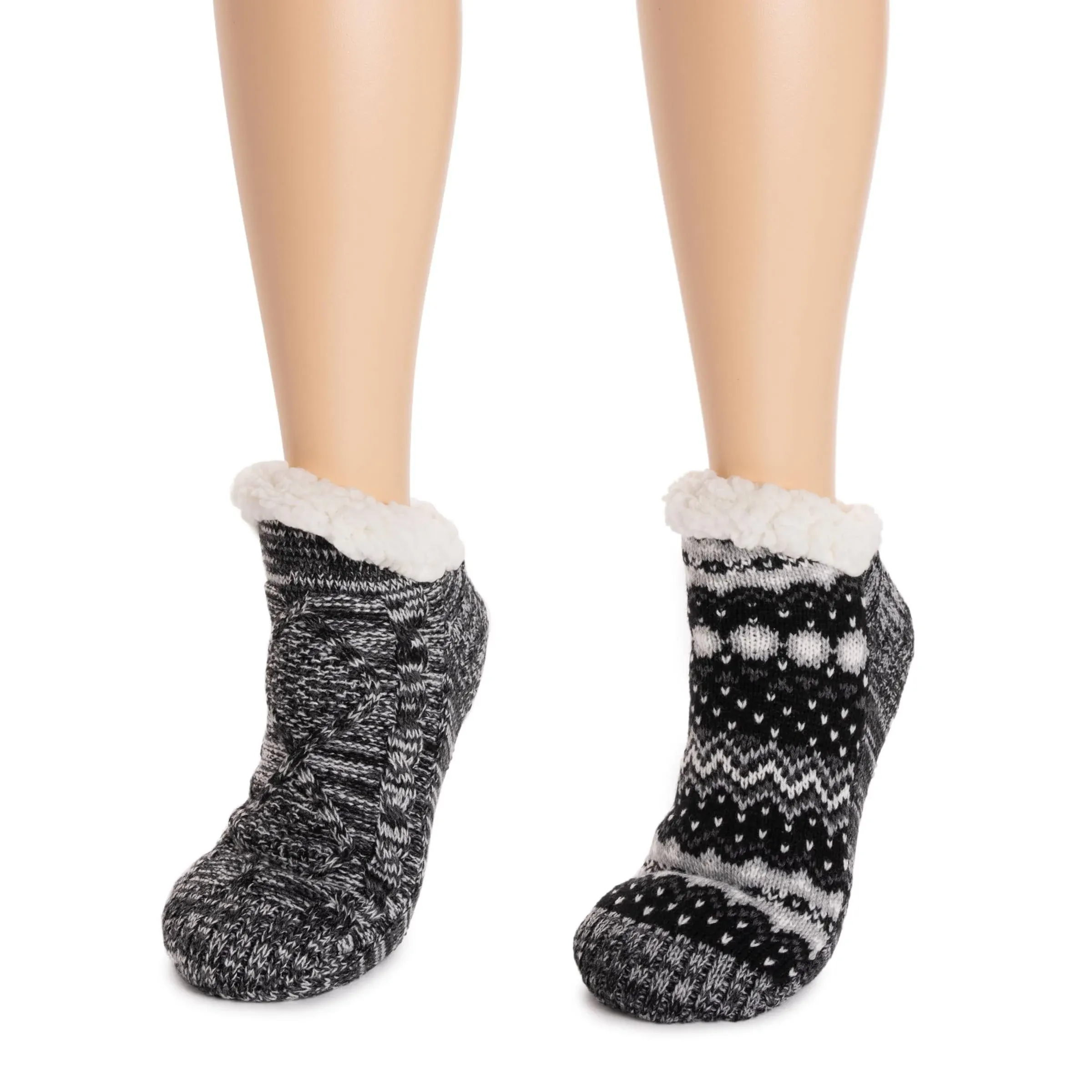 MUK LUKS Women's 2-Pack Short Cabin Socks