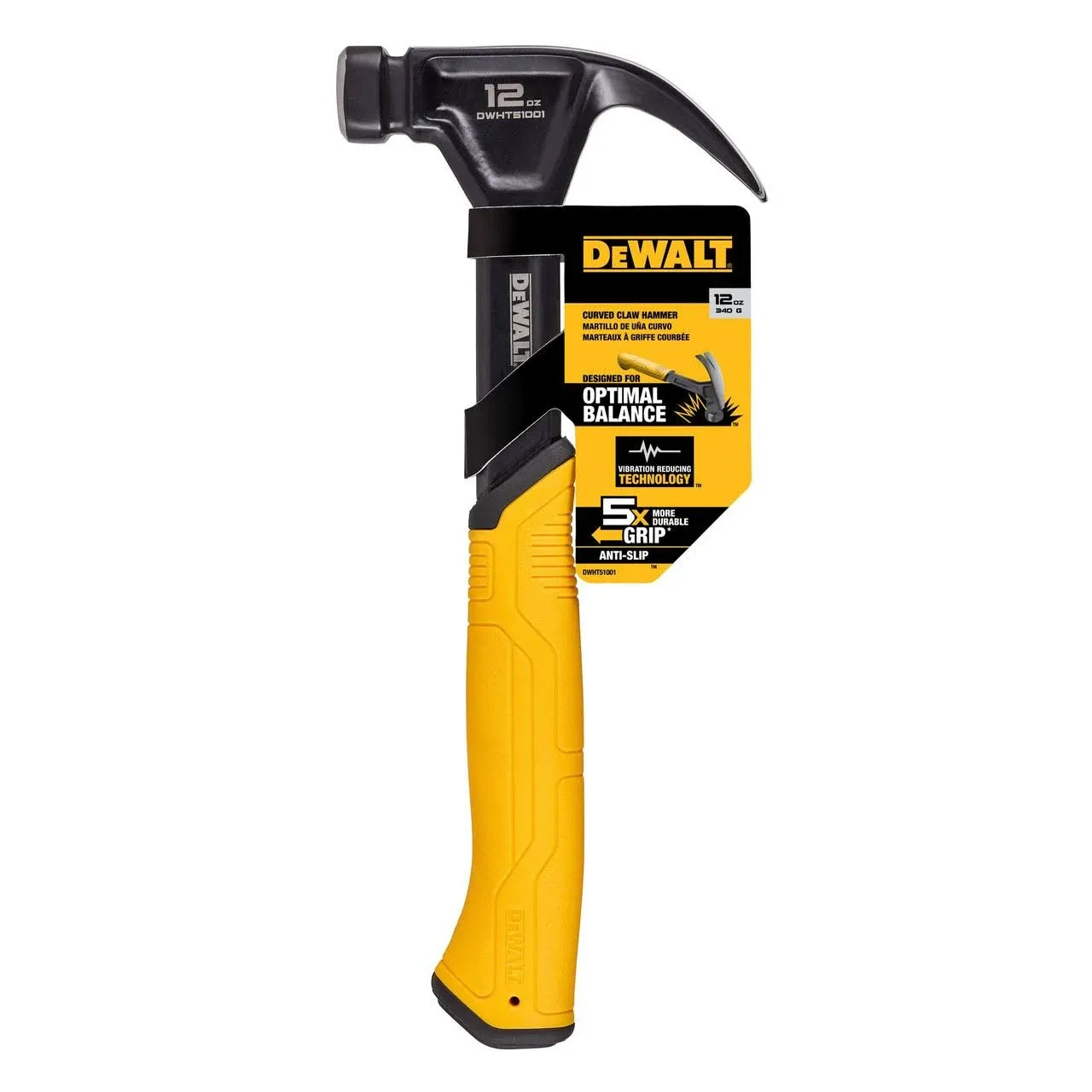 DeWalt DWHT51001 12 oz Curved Claw Steel Hammer