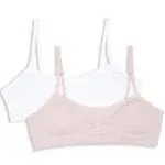 Hanes Girls' 2-Pack Seamless Ruched Foam Bras